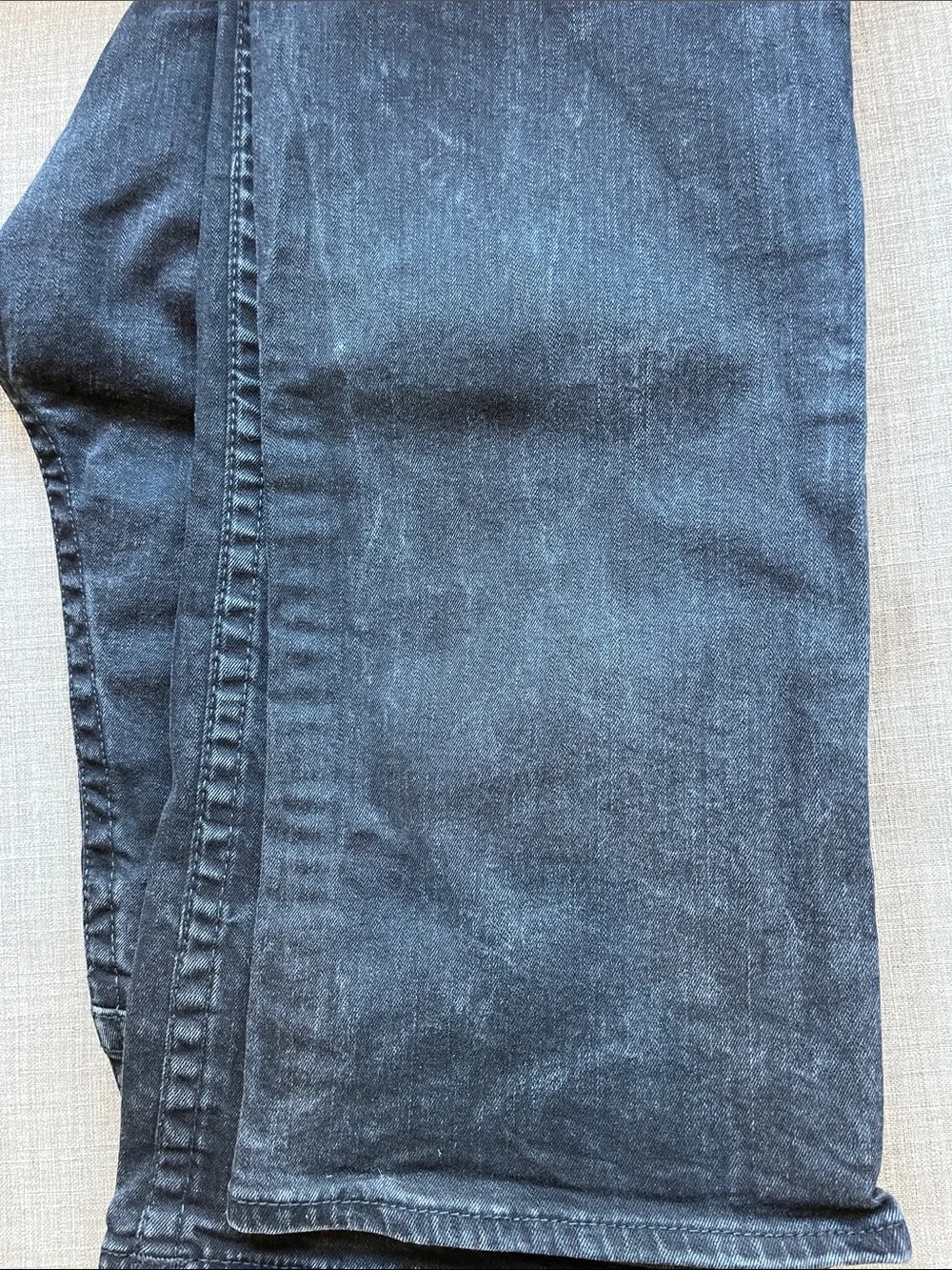 True Religion Ricky Relaxed Straight Black Jeans 40